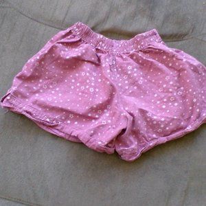 pink flowered shorts